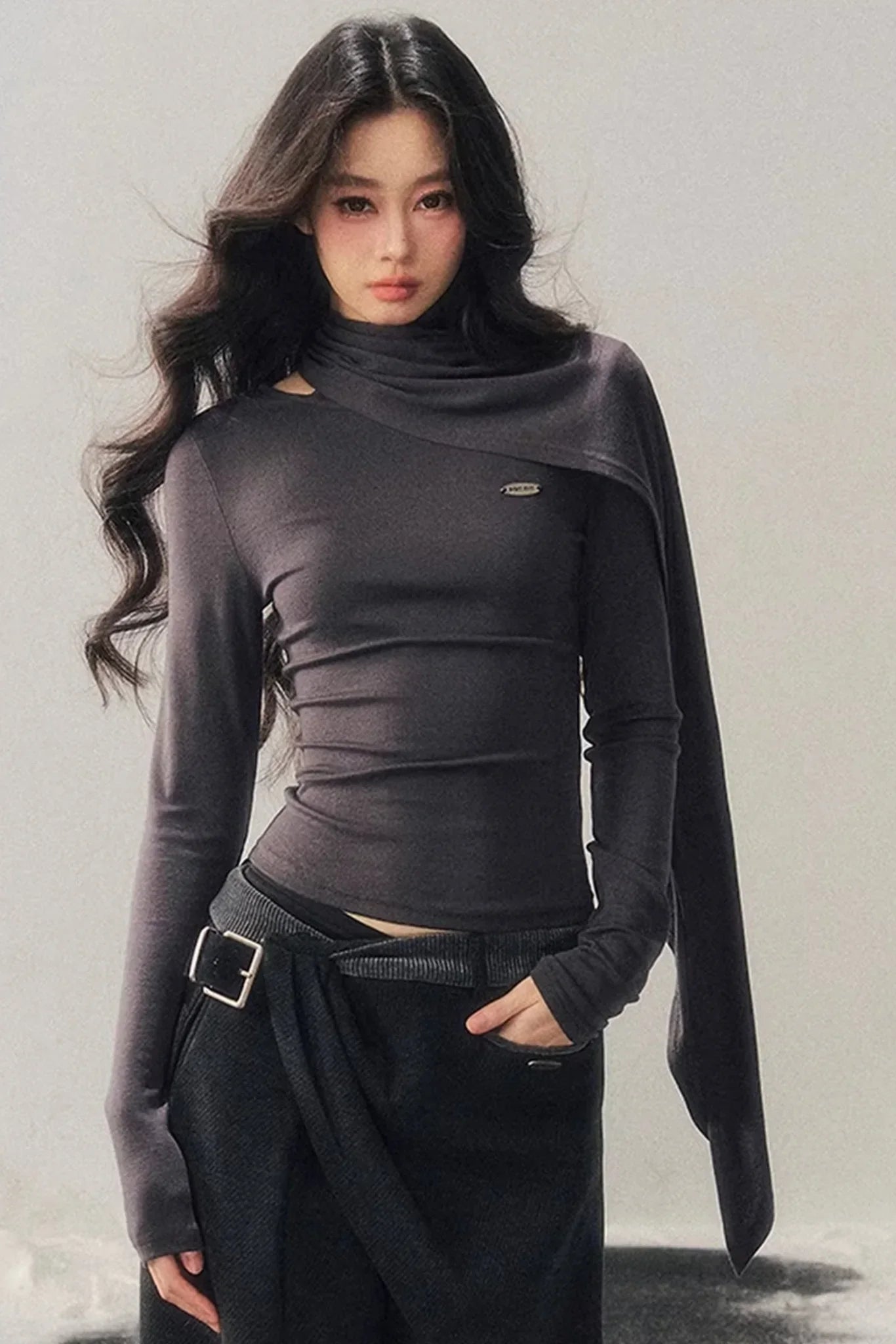 Long-Sleeved Wool Winter Top