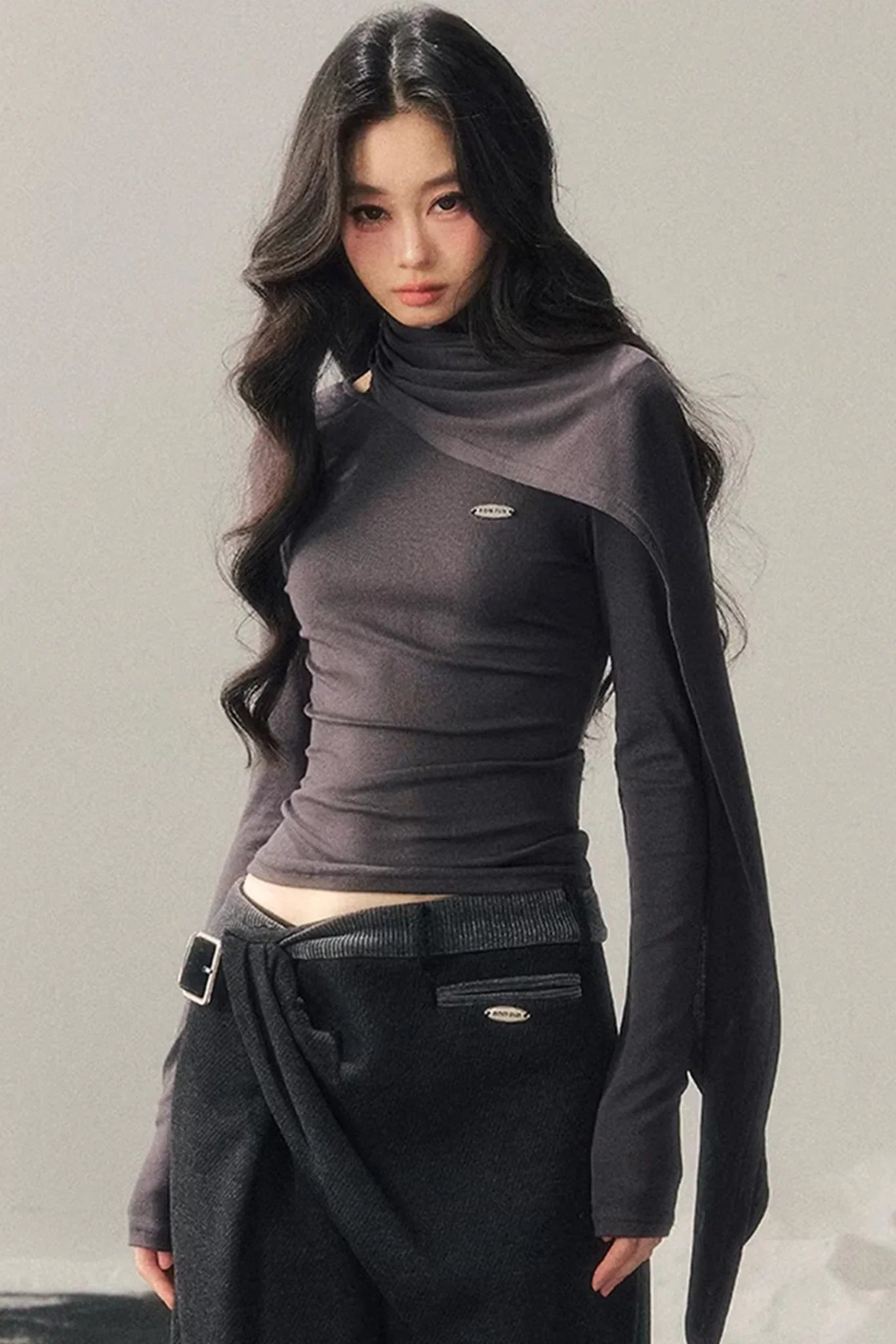 Long-Sleeved Wool Winter Top