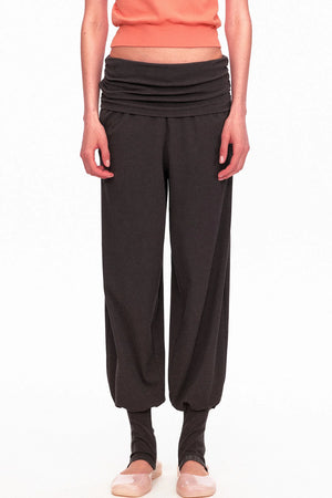 Long-Staple Cotton Knit Stirrup Pants