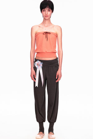 Long-Staple Cotton Knit Stirrup Pants