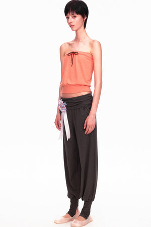 Long-Staple Cotton Knit Stirrup Pants