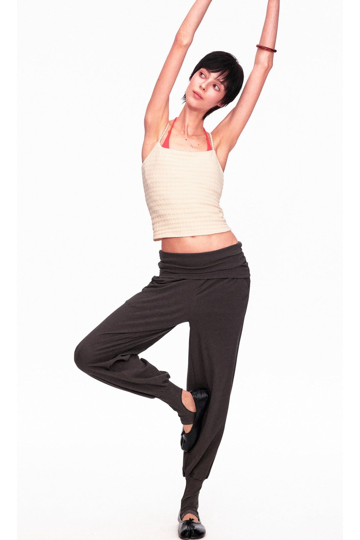Long-Staple Cotton Knit Stirrup Pants
