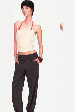 Long-Staple Cotton Knit Stirrup Pants