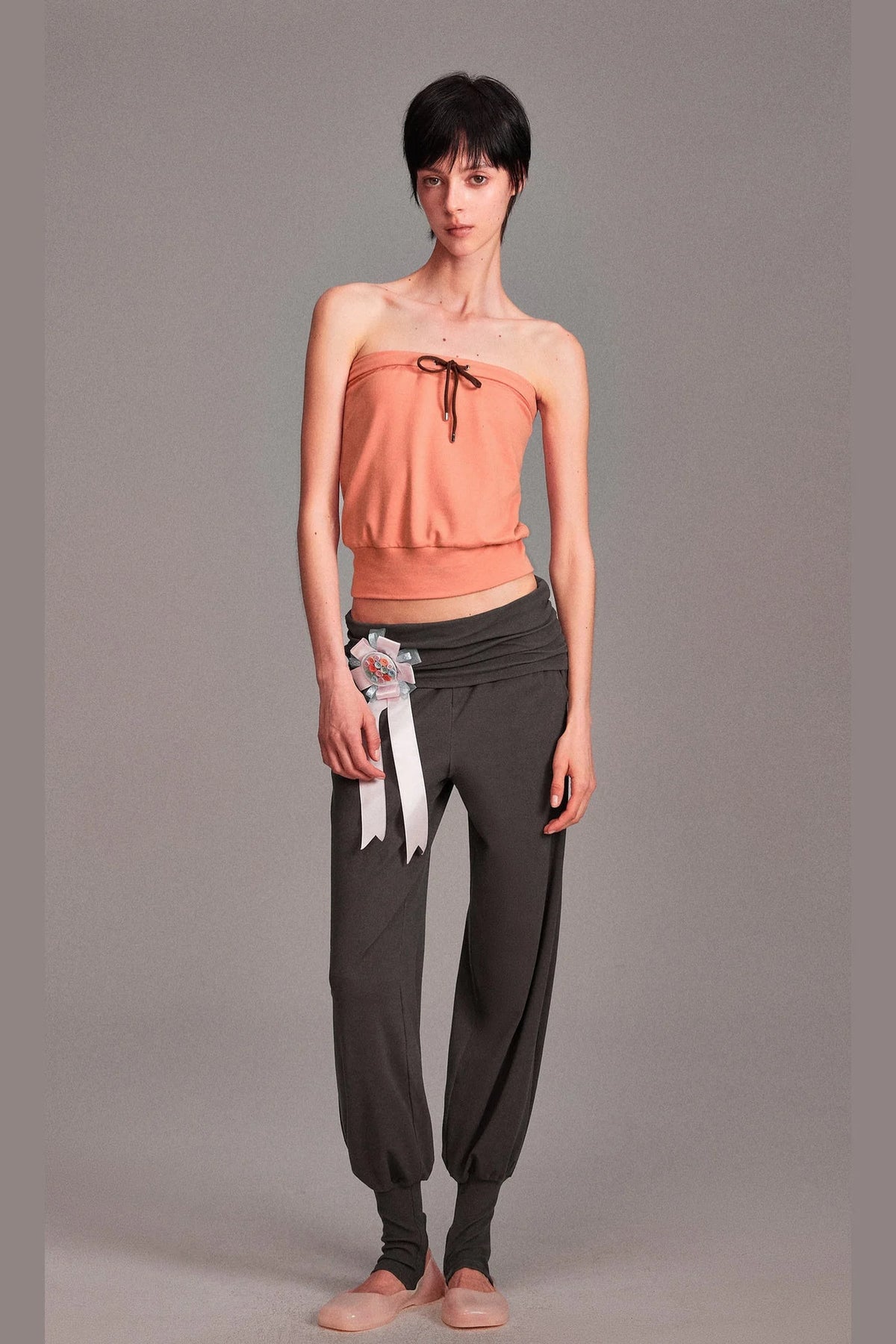 Long-Staple Cotton Knit Stirrup Pants