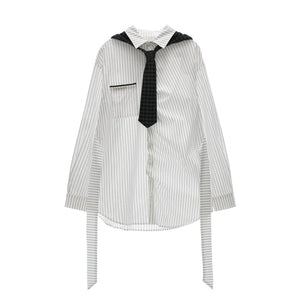 Long Striped Long Sleeve Shirt