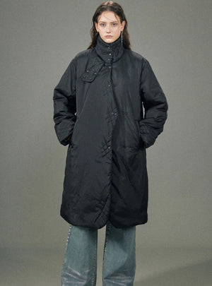 Long tand-up collar Jacket