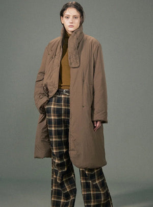 Long tand-up collar Jacket