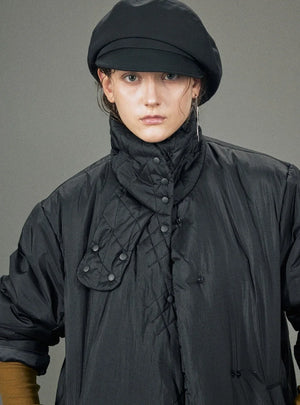 Long tand-up collar Jacket