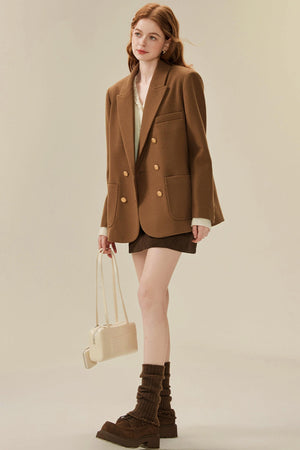 Loose British Tweed Blazer