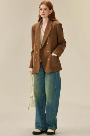 Loose British Tweed Blazer