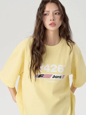 Loose Casual Flag T-Shirt