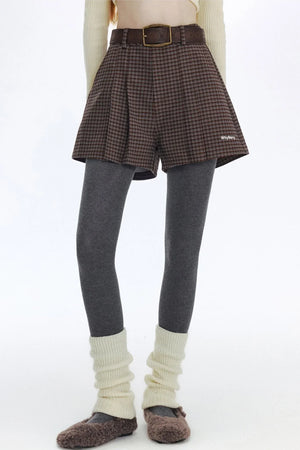 Loose Corduroy Micro A-Line Shorts