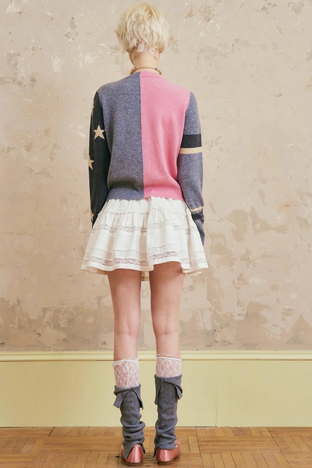 Loose Crew Neck Cardigan