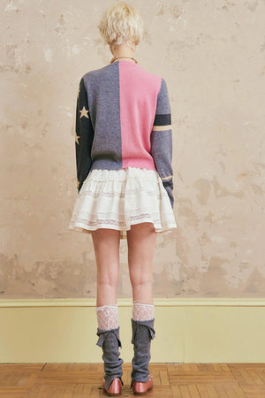 Loose Crew Neck Cardigan