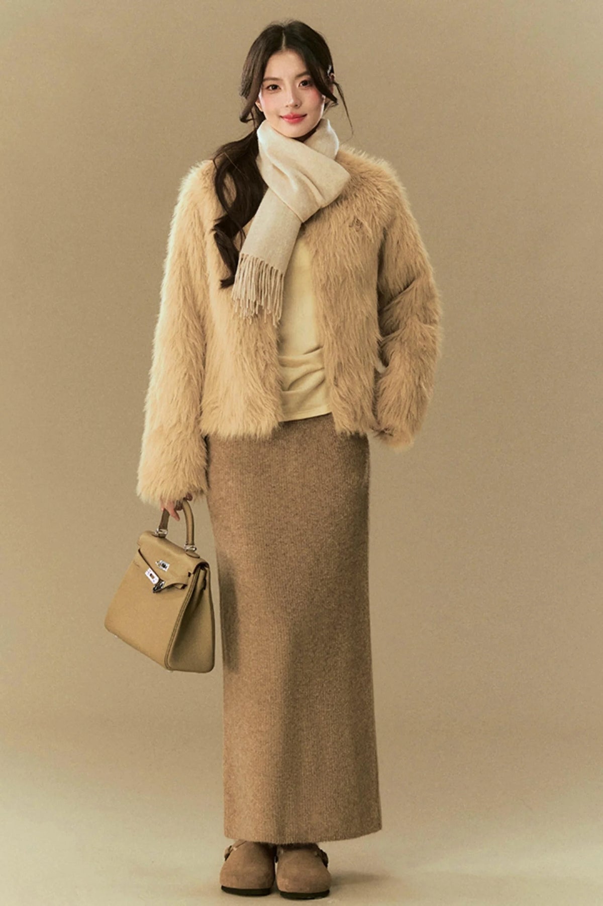 Loose Eco Fur Winter Coat