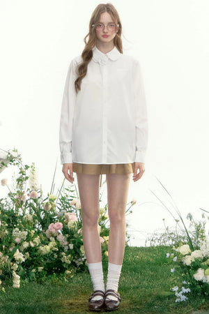Loose Fit French Retro Shirt
