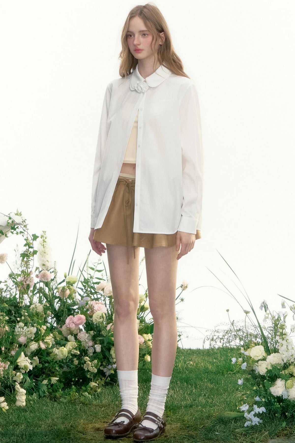 Loose Fit French Retro Shirt