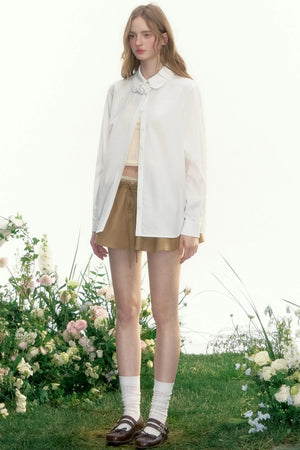 Loose Fit French Retro Shirt