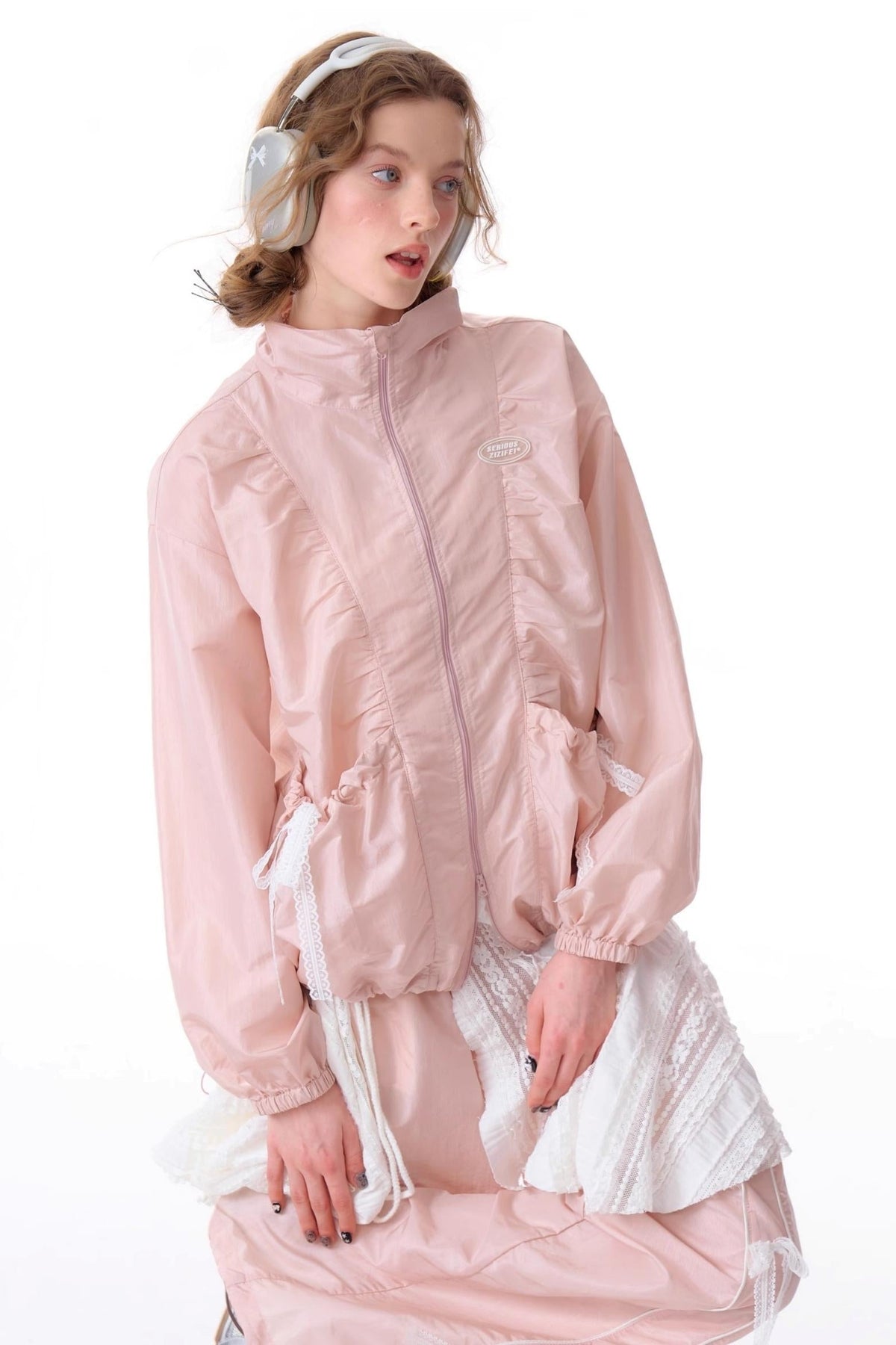 Loose Fit Lace Jacket