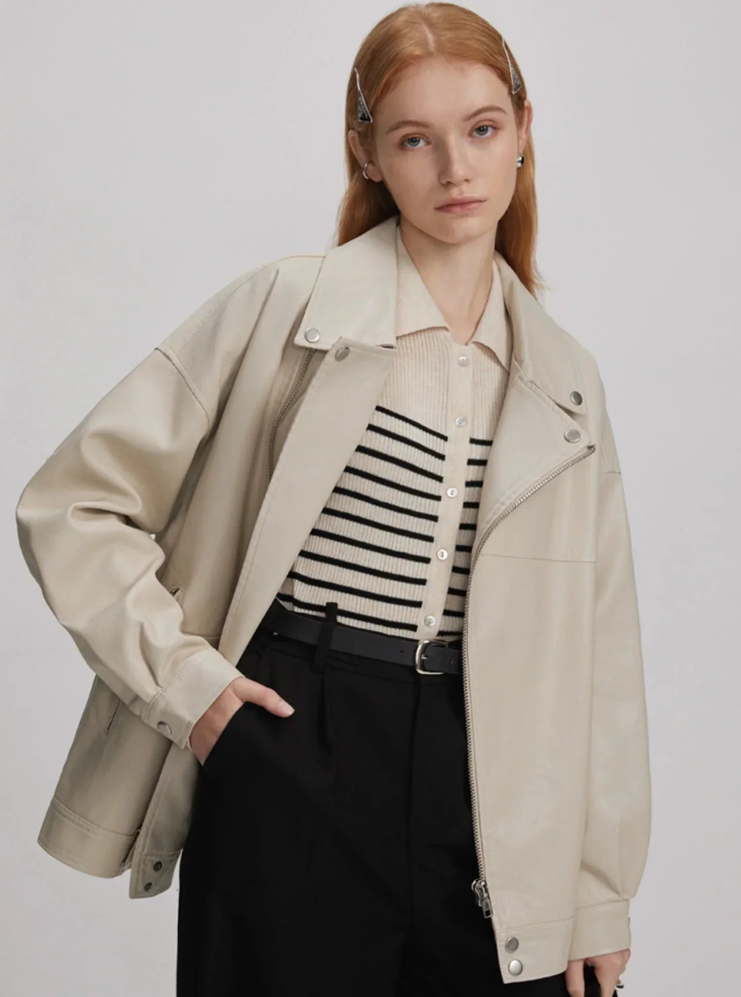 loose fitting short jacket