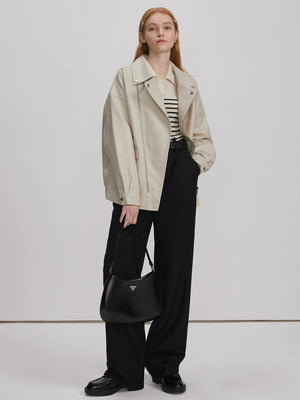 loose fitting short jacket