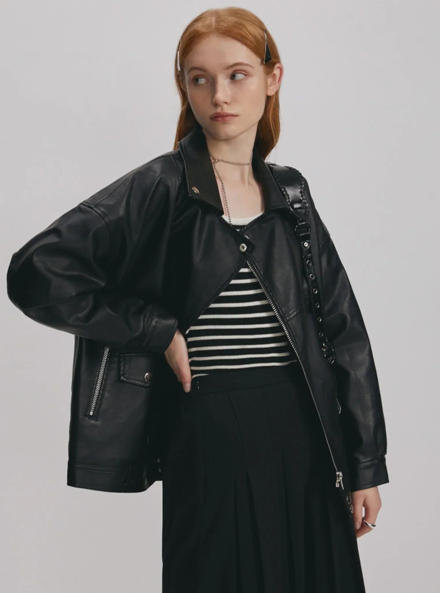 loose fitting short jacket