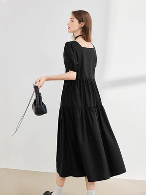 Loose French Midi Dress