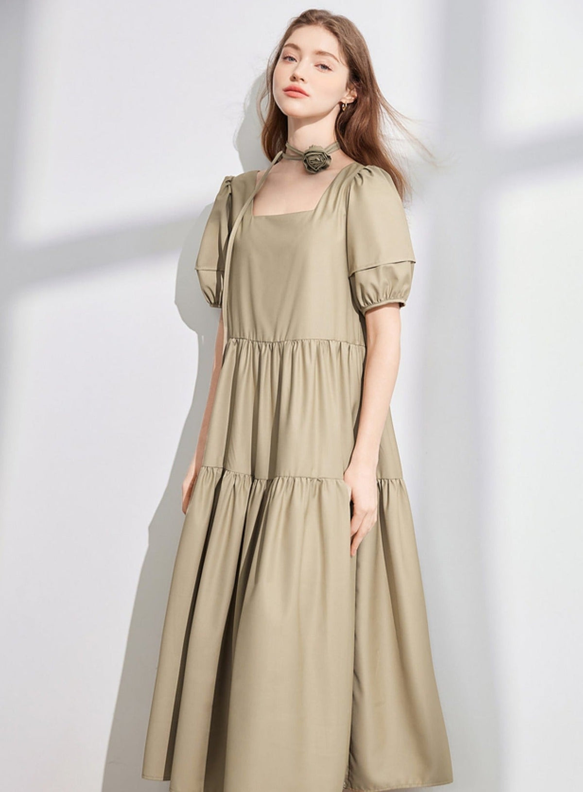 Loose French Midi Dress