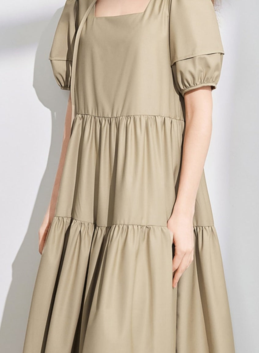 Loose French Midi Dress