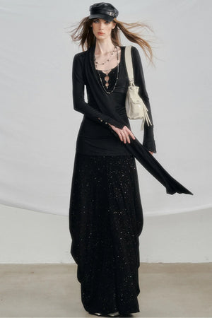 Loose High-Waisted Dress Set