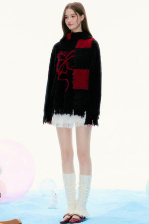 Loose Irregular Hem Sweater