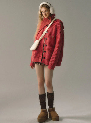 Loose Knitted Cardigan Jacket