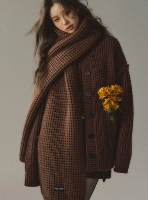 Loose Knitted Cardigan Jacket