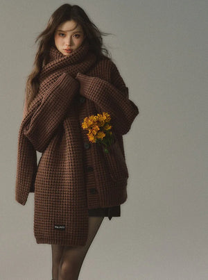 Loose Knitted Cardigan Jacket