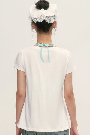 Loose Layered-Look Halter Two-Piece Top Set