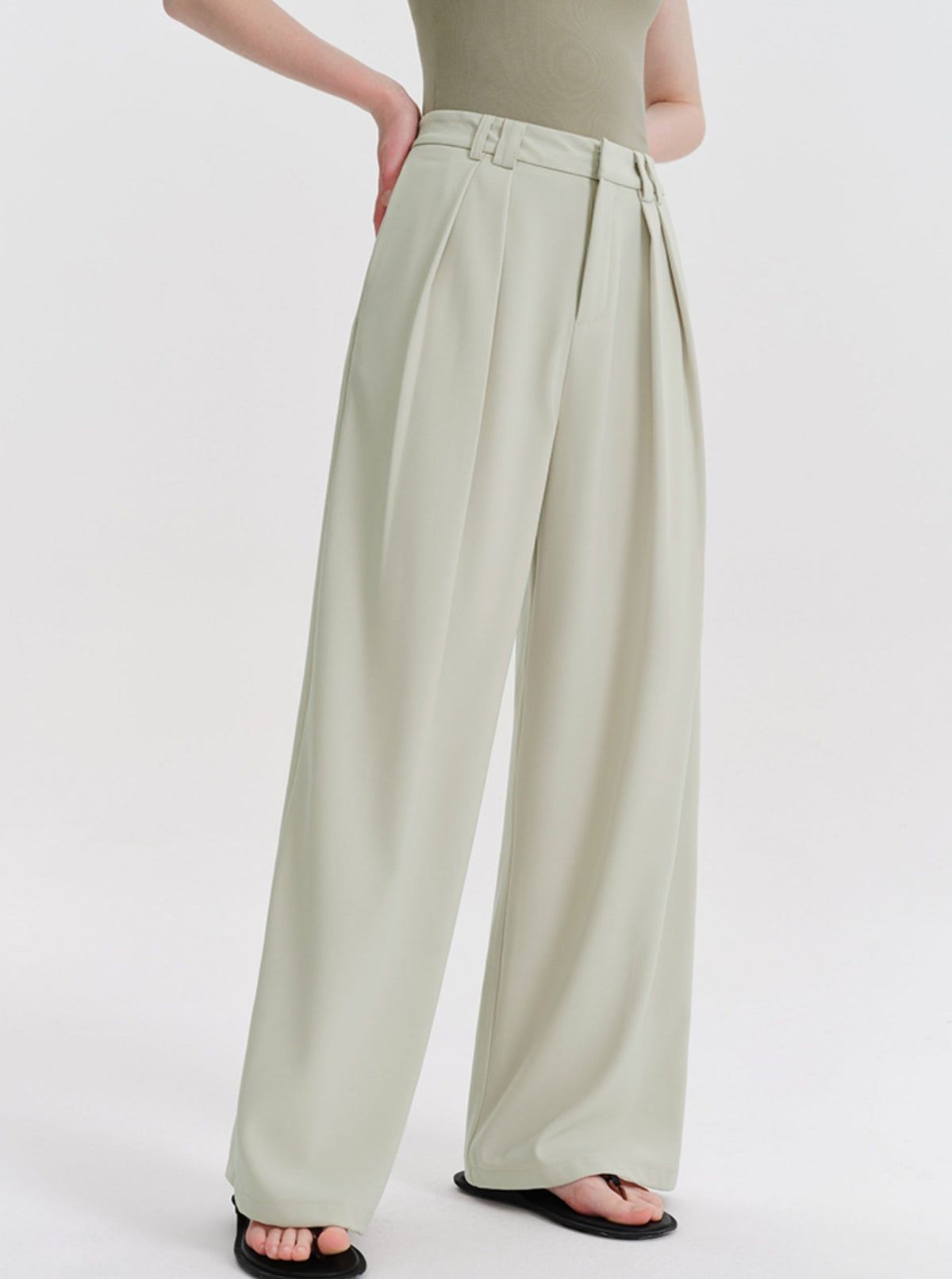 Loose Narrow Straight Suit Pants