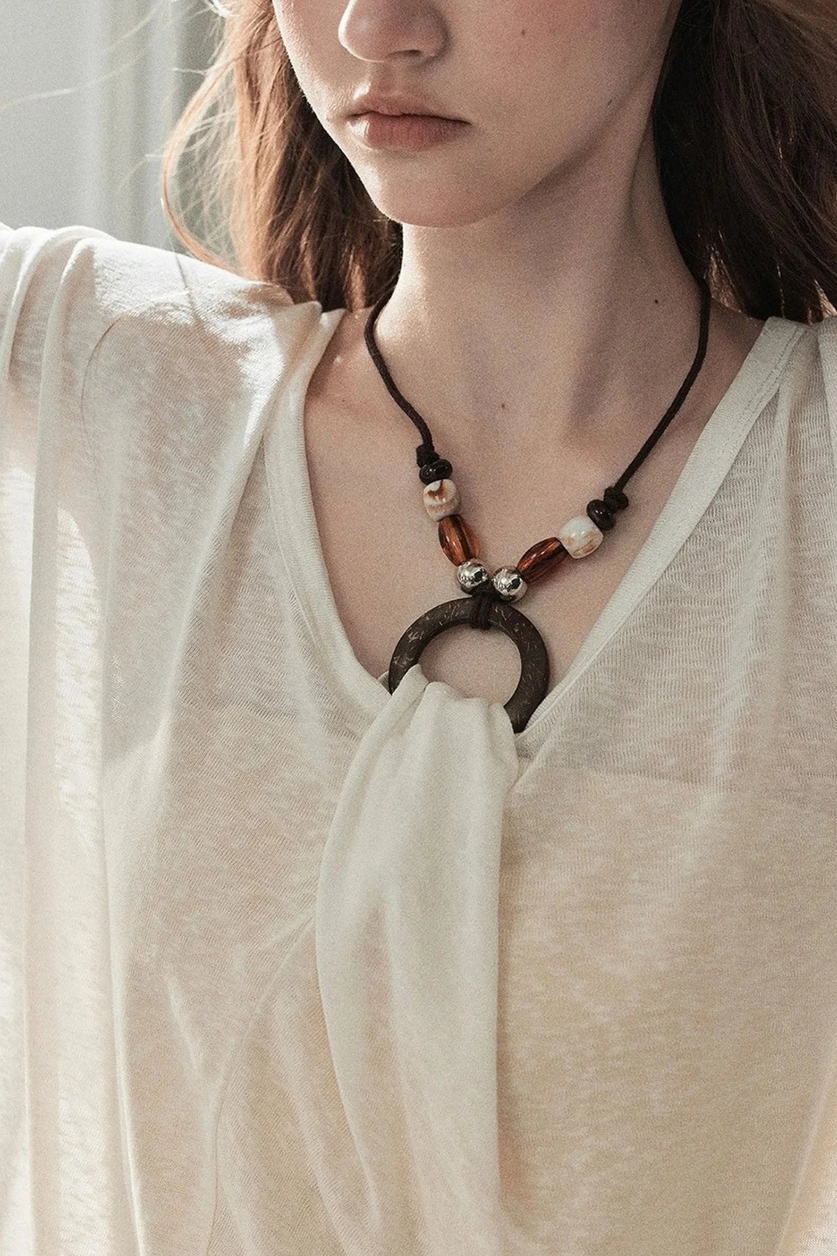 Loose Sheer Knotted Cover-Up Top