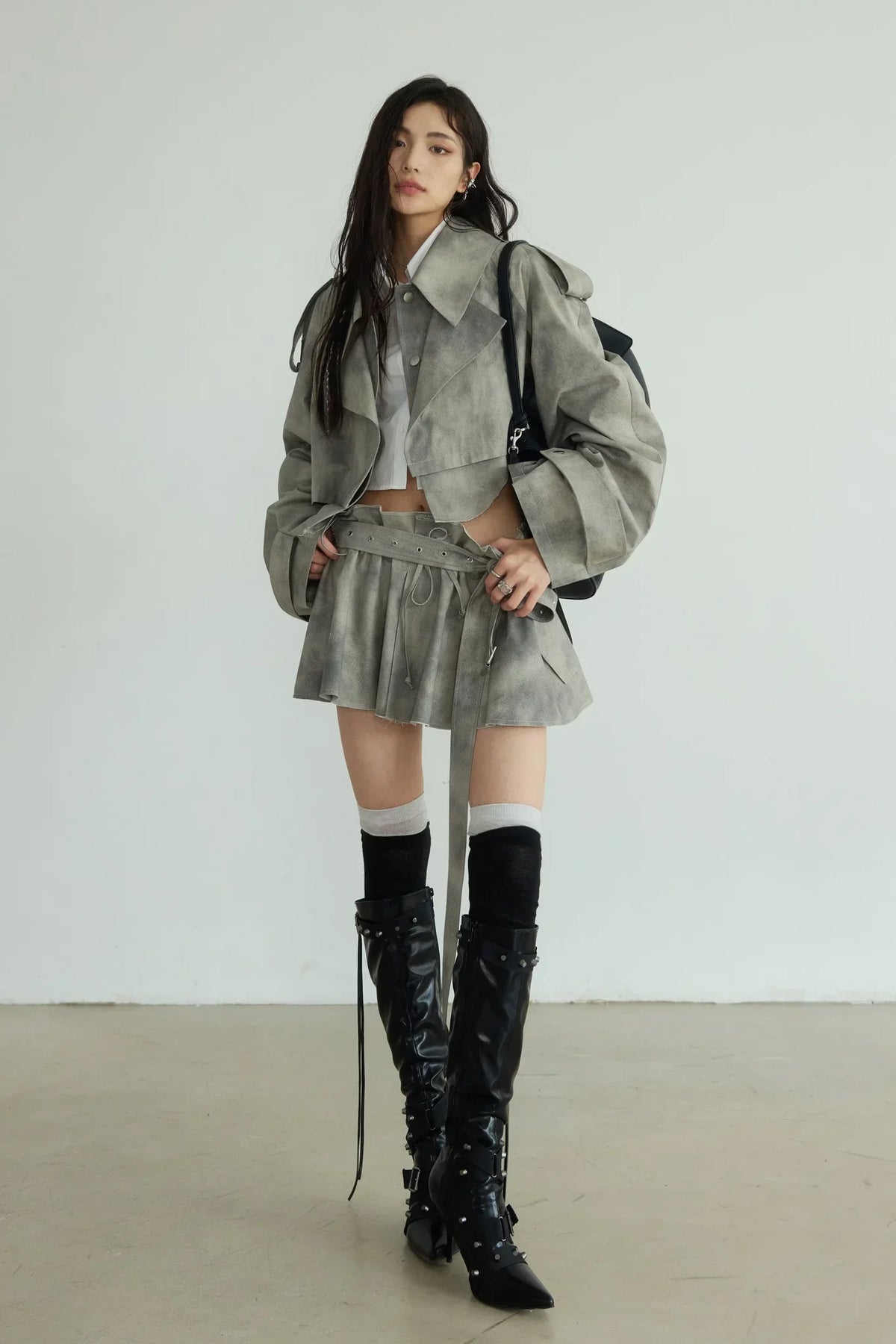 Loose Soil-Dyed Trench Coat