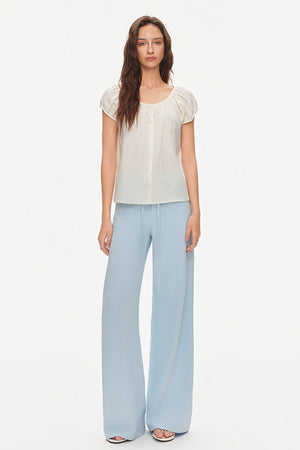 Loose Textured Cotton Seersucker Shirt