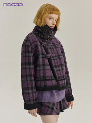Loose Women's Wool Jacket Set