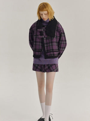Loose Women's Wool Jacket Set
