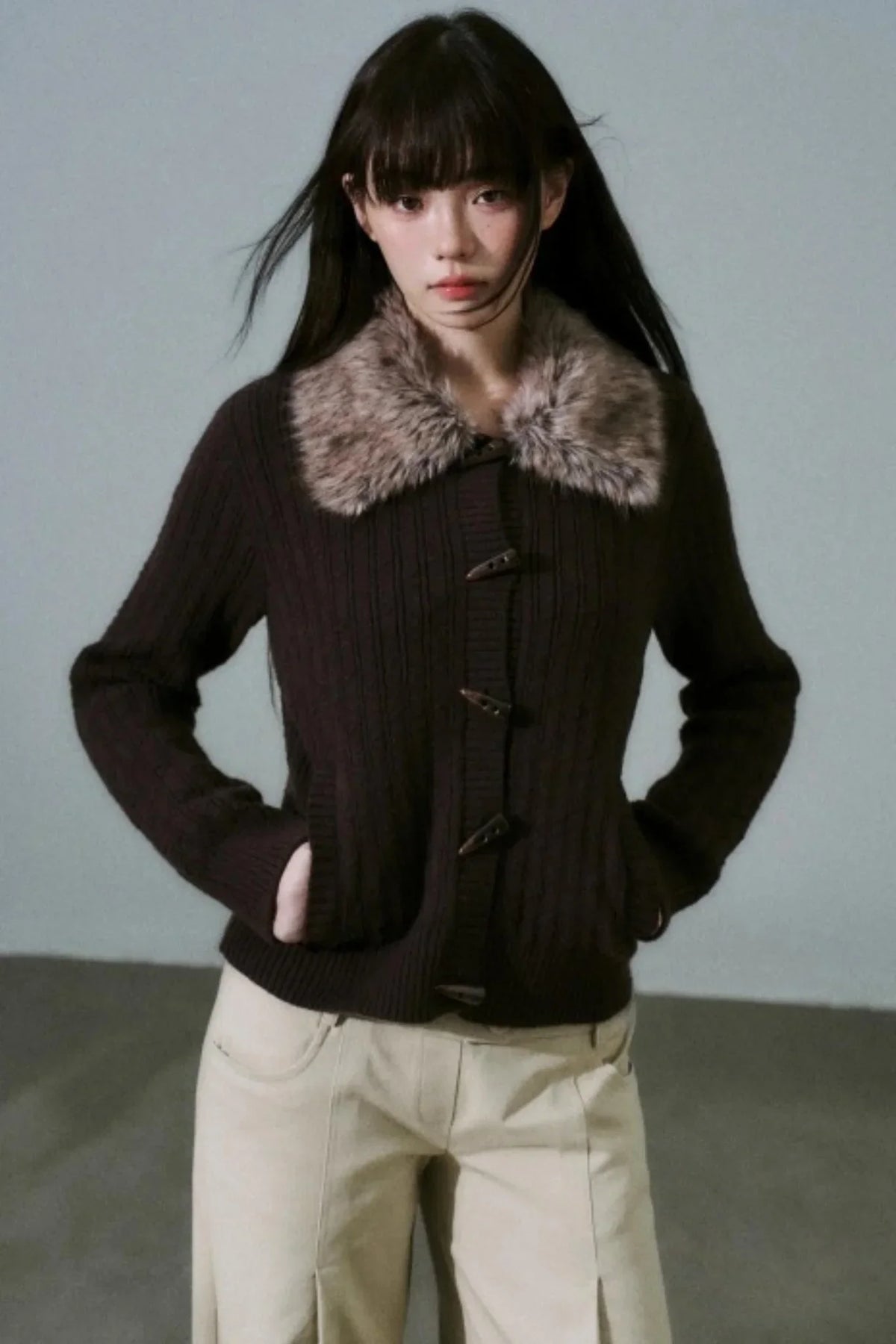 Lost Forest Fur Collar Jacket