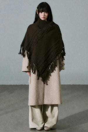 Lost Forest Wool Shawl Cape