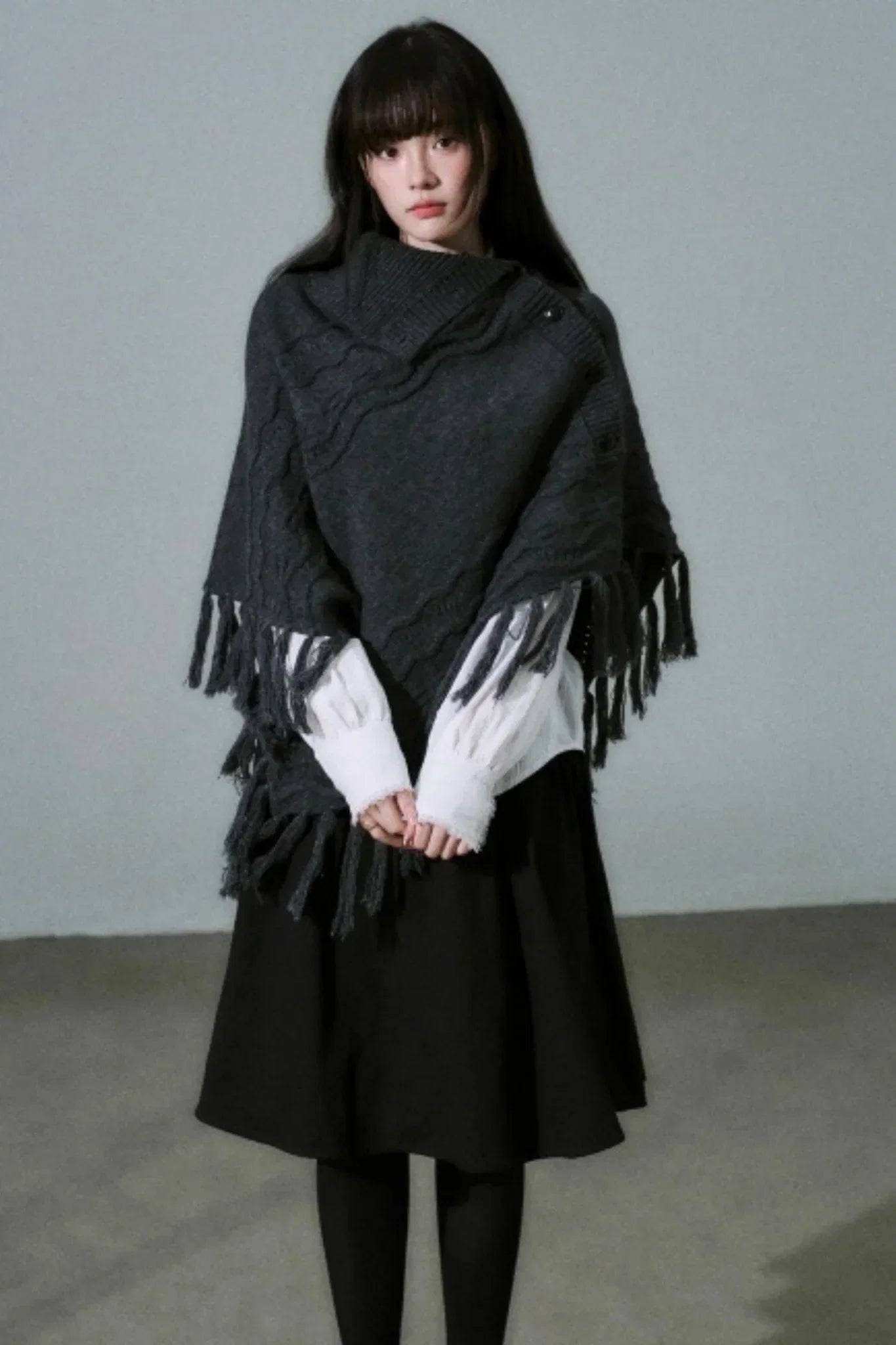 Lost Forest Wool Shawl Cape