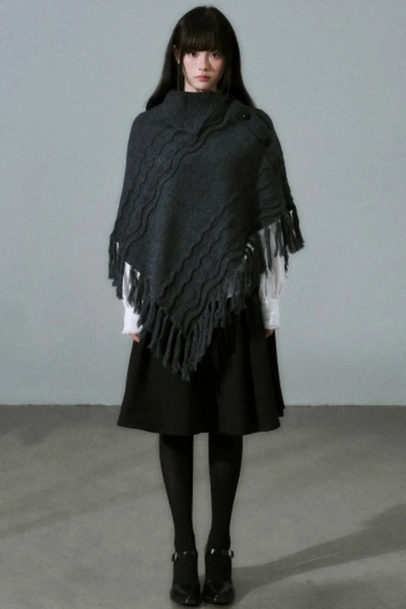Lost Forest Wool Shawl Cape