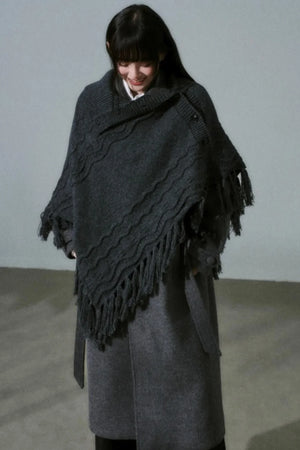Lost Forest Wool Shawl Cape