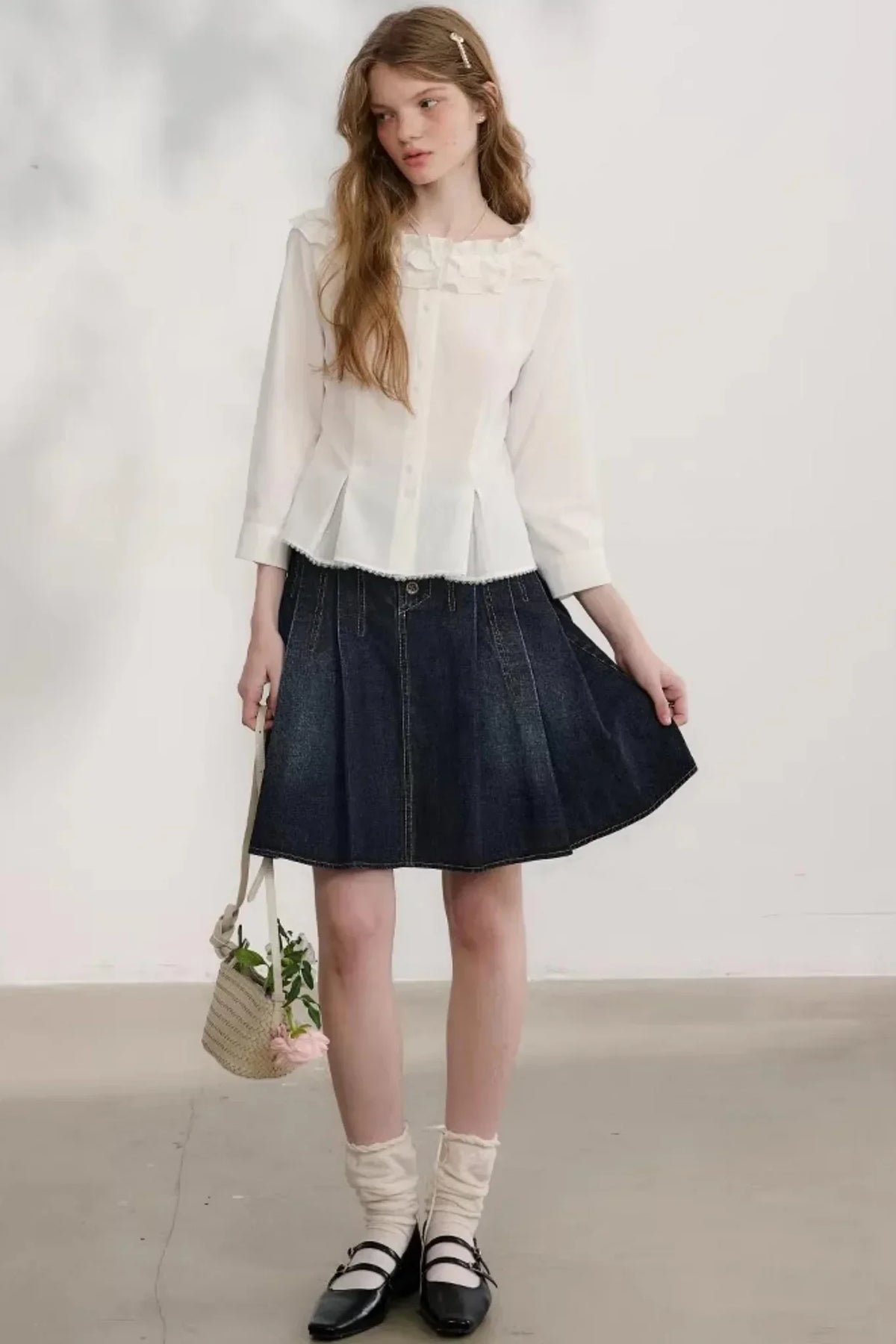 Love Thoughts White Lace Shirt