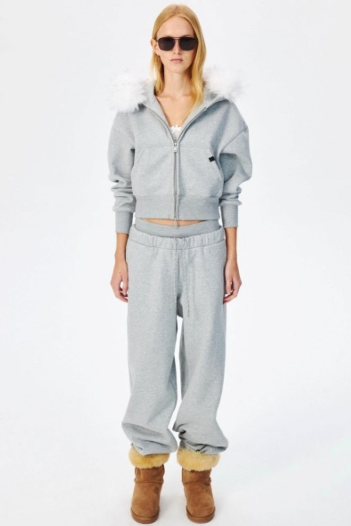 Low Waist Fleece Thermal Sweatpants