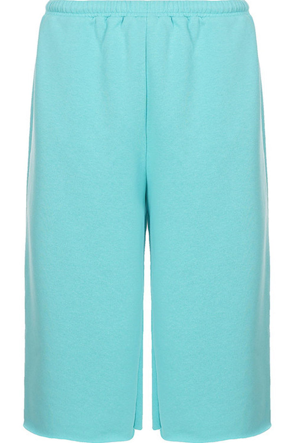Low-Waist Frayed Straight-Leg Terry Sweatpants