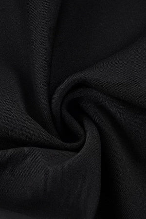 Low-Waist Waistless Buttoned Flared Pants